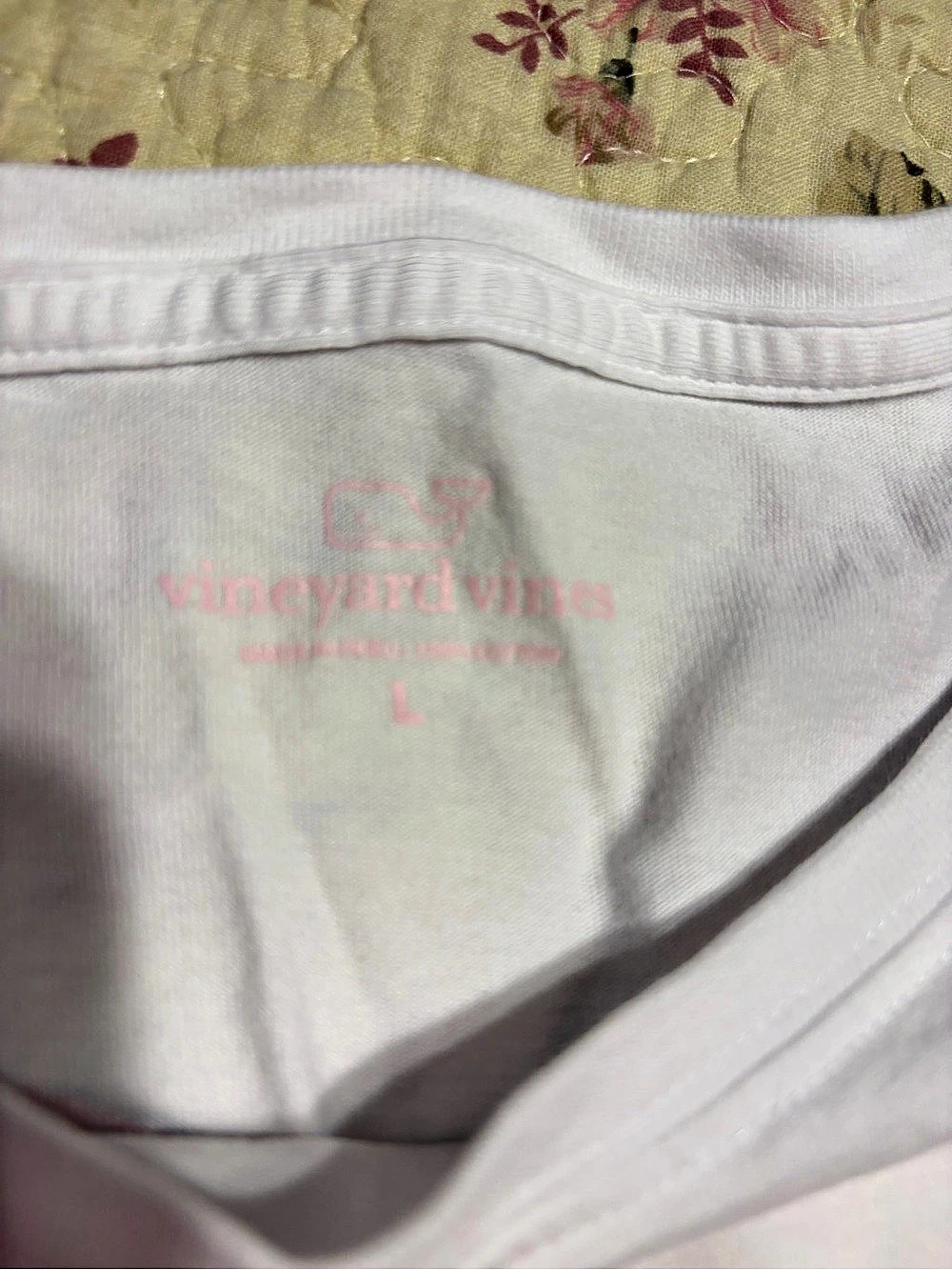 Vineyard Vines Holiday Dog Long Sleeve Pocket T-Shirt White
